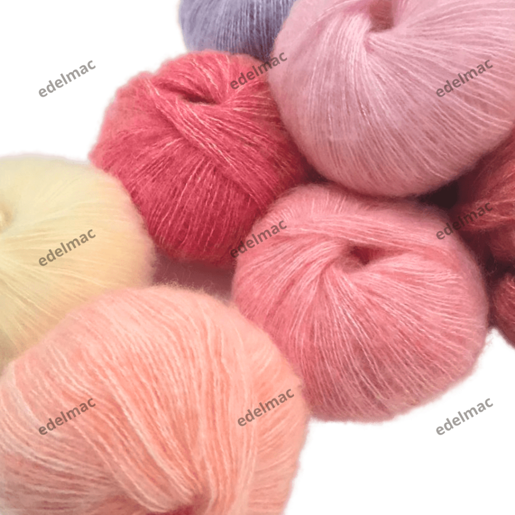 25gram Benang Rajut Mohair Angola Yarn Handcraft Knit Weaving Crochet Knitting Syal Topi Sweter