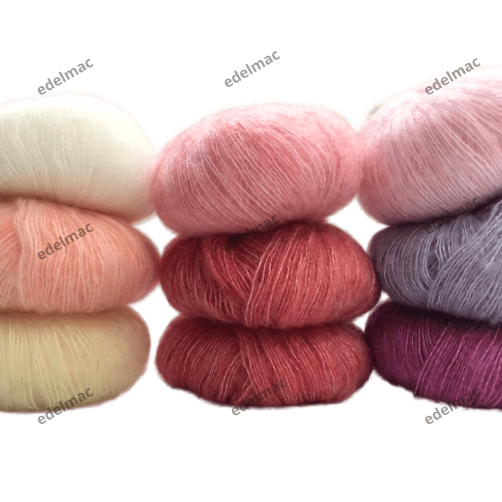 25gram Benang Rajut Mohair Angola Yarn Handcraft Knit Weaving Crochet Knitting Syal Topi Sweter