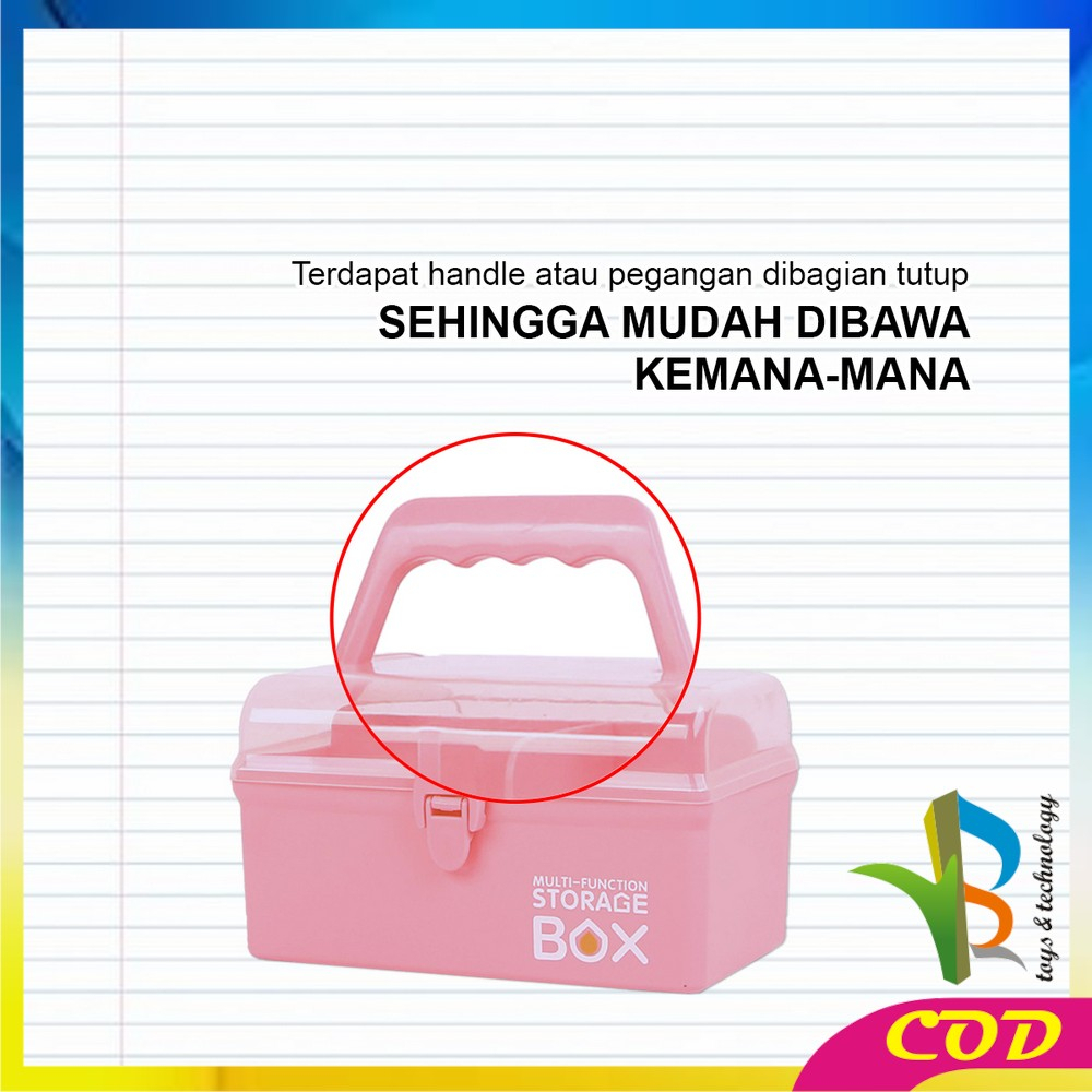 RB-C831 Tempat Kotak Penyimpanan Box Perhiasan Serbaguna Kotak Obat Tool Box / Kotak Mainan Perkakas Box Organizer Storage