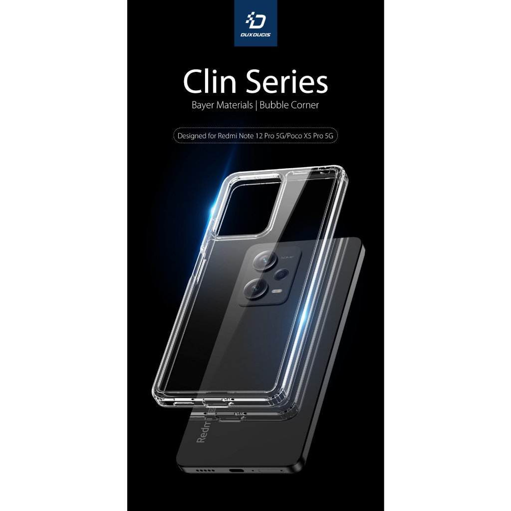 REDMI NOTE 12 PRO 4G/5G DUCIS CLIN CLEAR CASE WLONS ORIGINAL COVER TPU