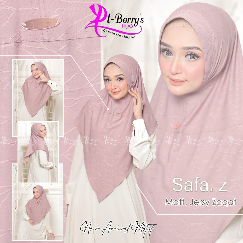 HIJAB INSTAN PET DEPAN LANCIP MATT JERSEY ZAQAT BY EL BERRY'S - SAFA Z