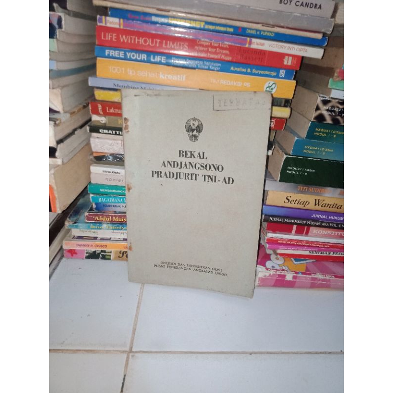 BUKU ASLI BEKAL ANDJANGSONO PRAJURIT TNI AD