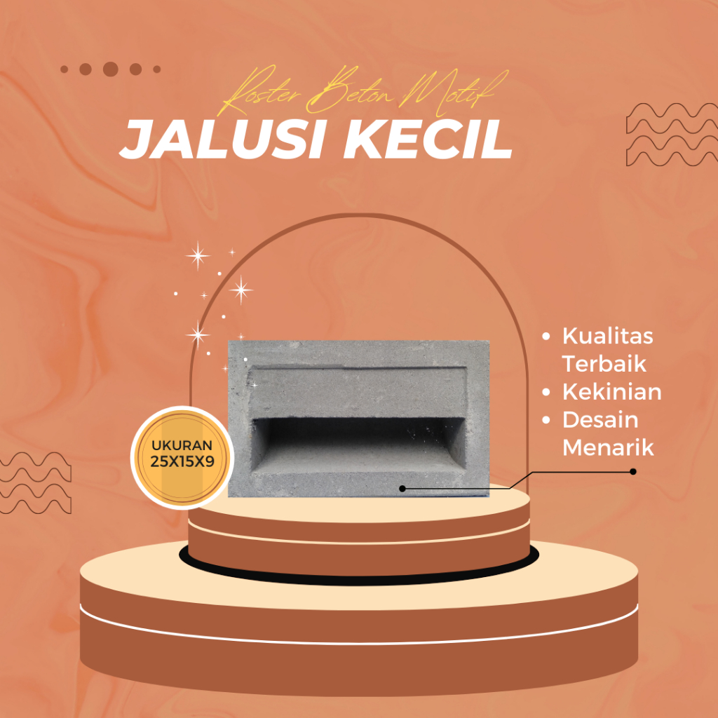 Roster Beton Minimalis |  Loster Beton Motif Jalusi Kecil Magelang