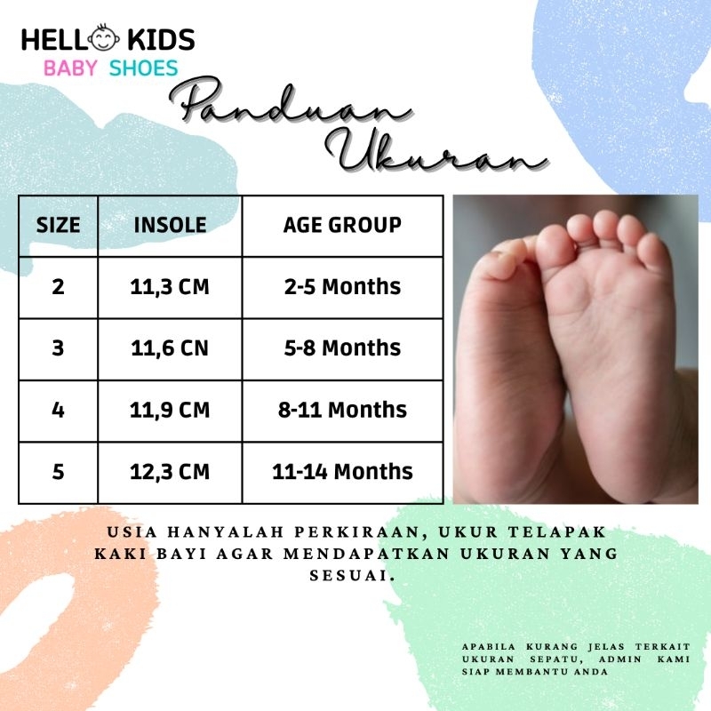 Sepatu Bayi Perempuan Umur 0-12 Bulan Sendal Bayi Prewalker Perempuan 1 Tahun Sepatu Sendal Perempuan 0 6 12 14 Bulan HK013