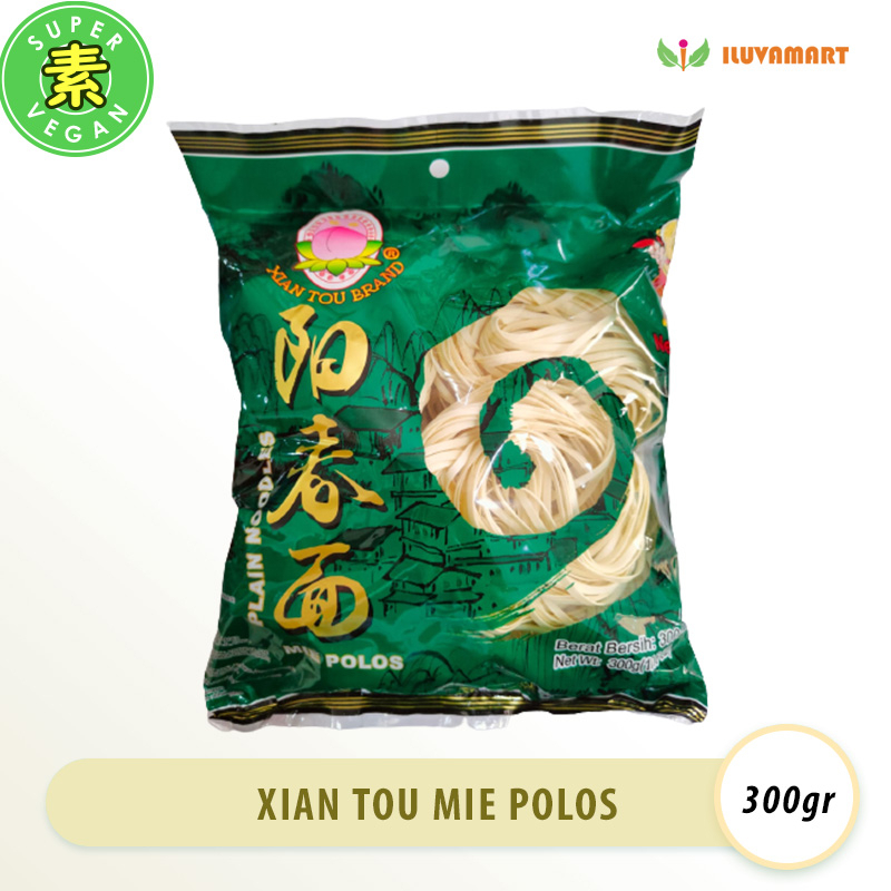 

Xian Tou Brand Mie Polos 300gr Plain Noodles Mi Polos