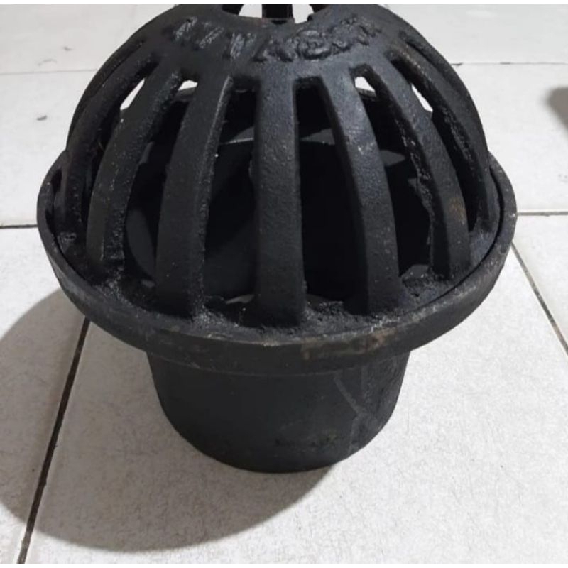 Roof drain Cast Iron 6&quot;inc 5&quot;inch Saringan Talang Air