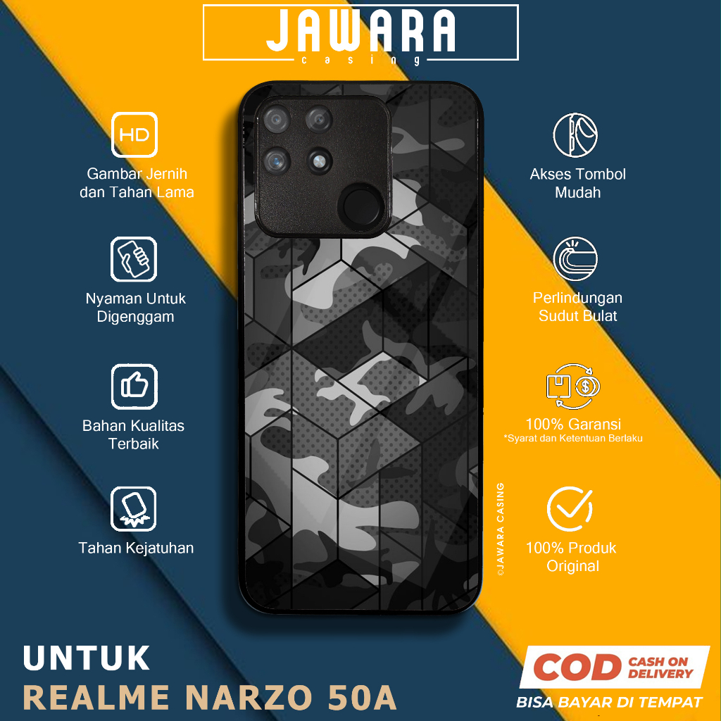 Case Realme Narzo 50A Casing Realme Narzo 50A Jawara Casing [SLDR] Case Glossy Case Aesthetic Custom