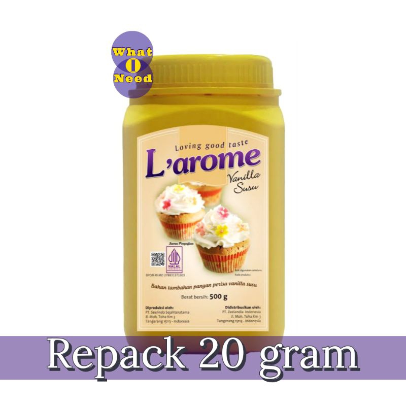 

Zeelandia Larome L'arome Vanila Susu / Vanilla Milk (REPACK) 20 gram