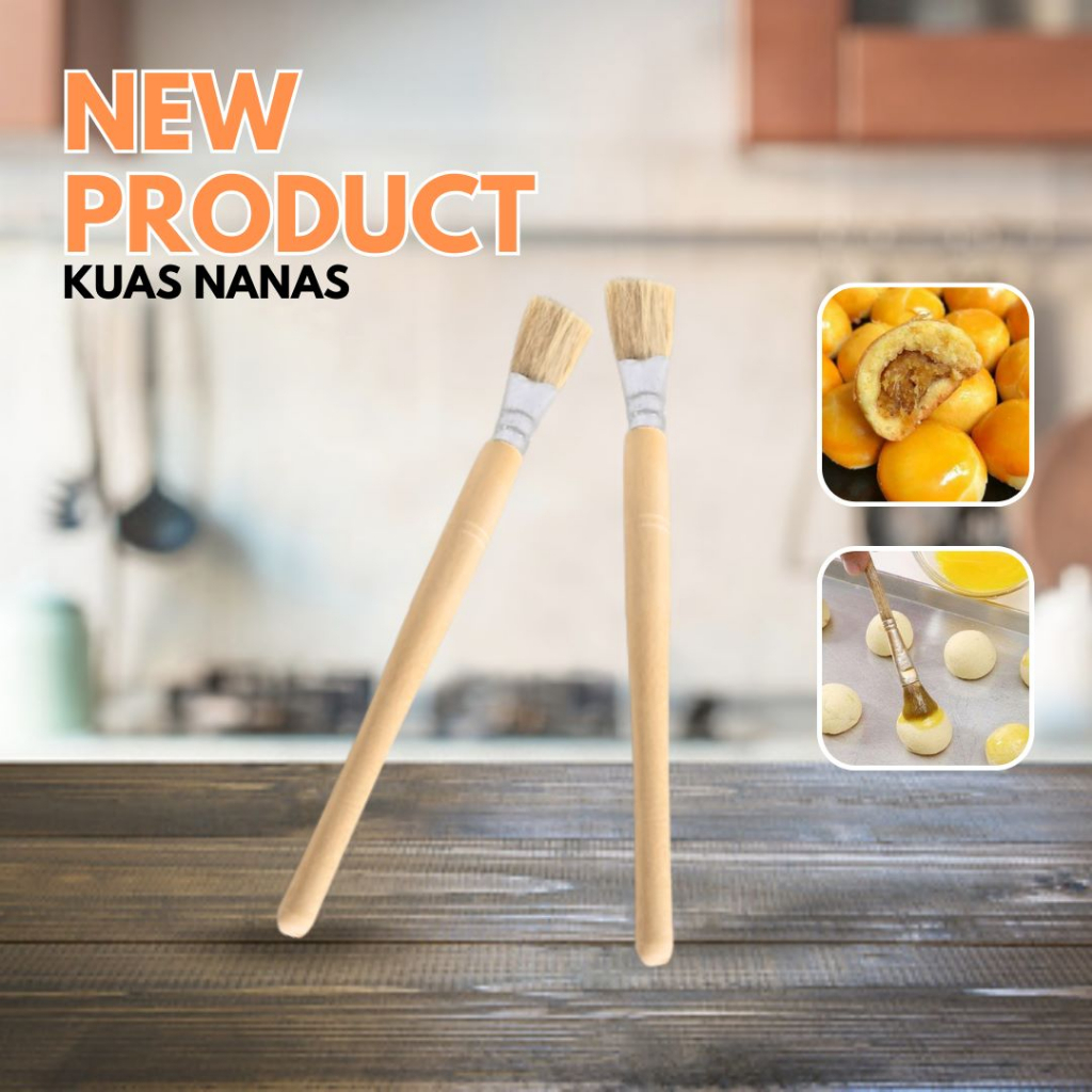 (PDW) Kuas Nanas / Kuas Kue Nastar / Pengoles Kue Harga 1 Pcs