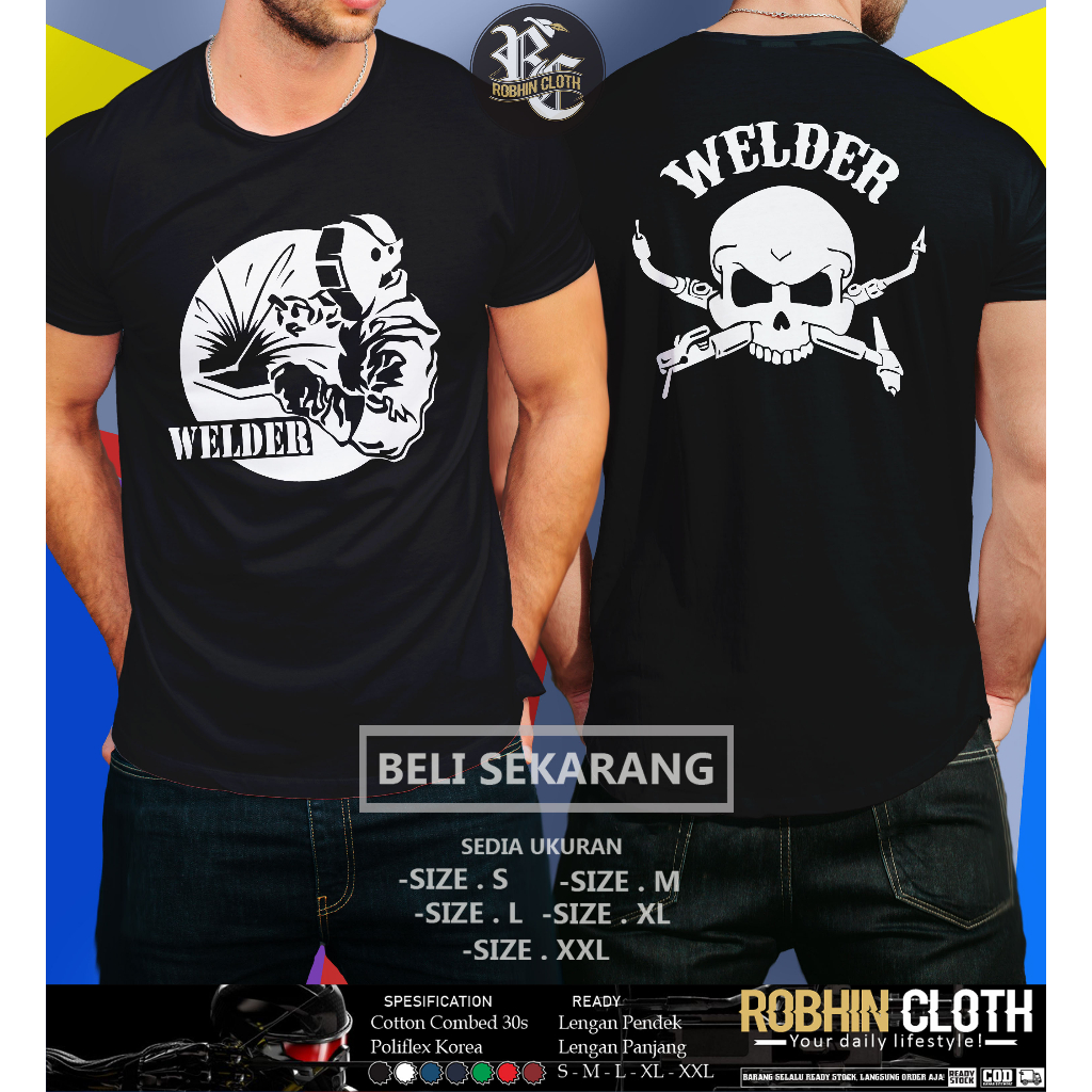 Kaos Welder Tukang Las Baju Distro