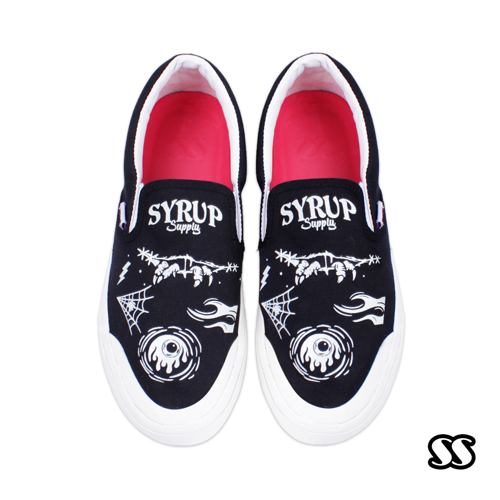 terlaris syrup supply slip on noir sepatu slip on sneaker sepatu unisex
