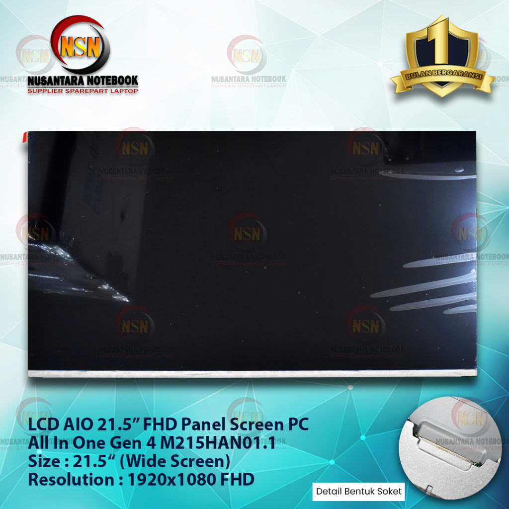 LCD LED 21.5 Inch PC Panel Screen All In One M215HAN01.1 Gen 4 Full HD 1920x1080