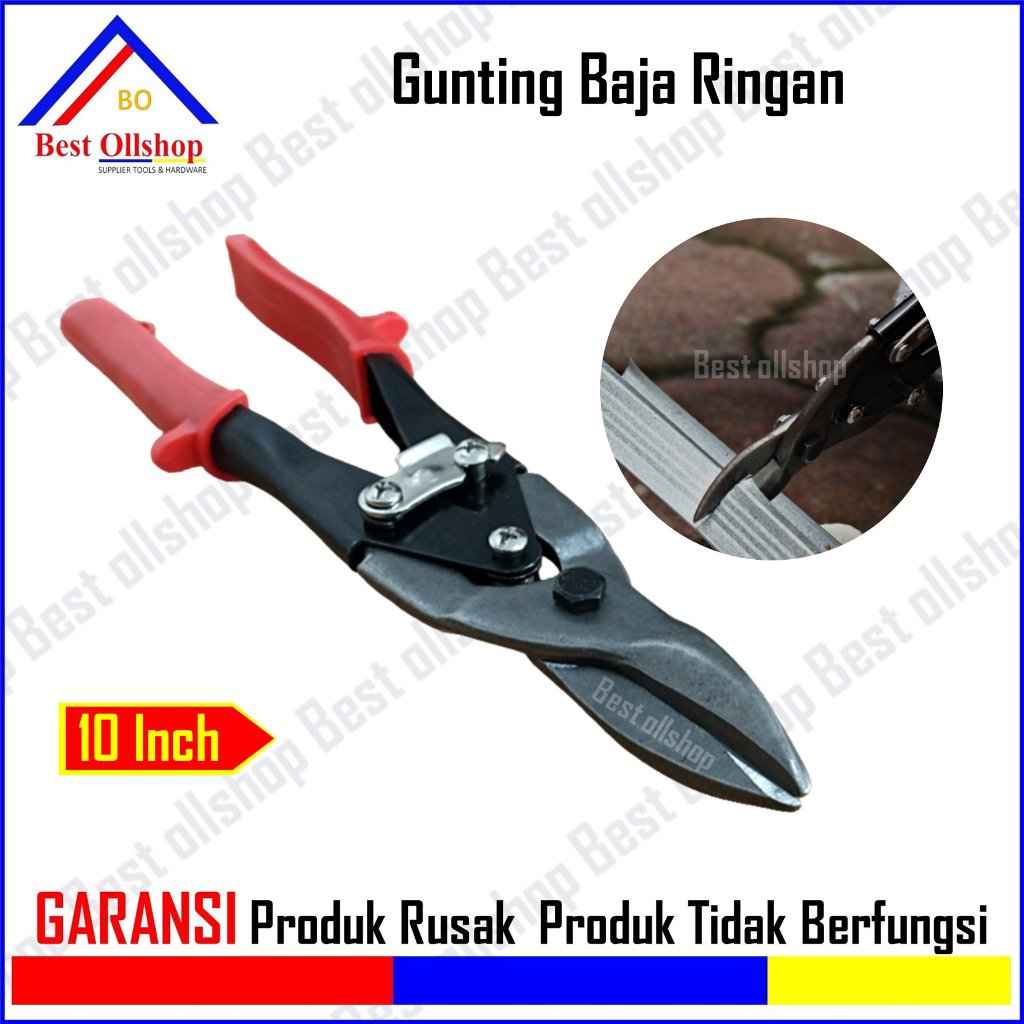 Gunting Hollo 10 inch / Gunting Baja Ringan