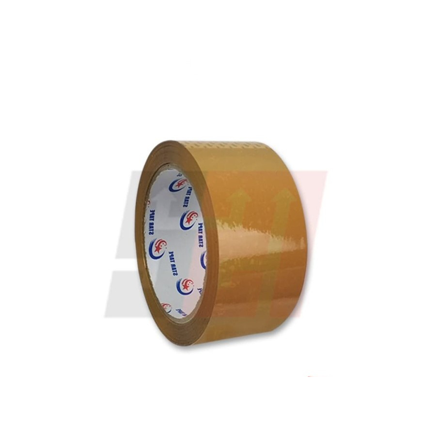 Lakban Coklat/Bening Star Tape Untuk Packing Online