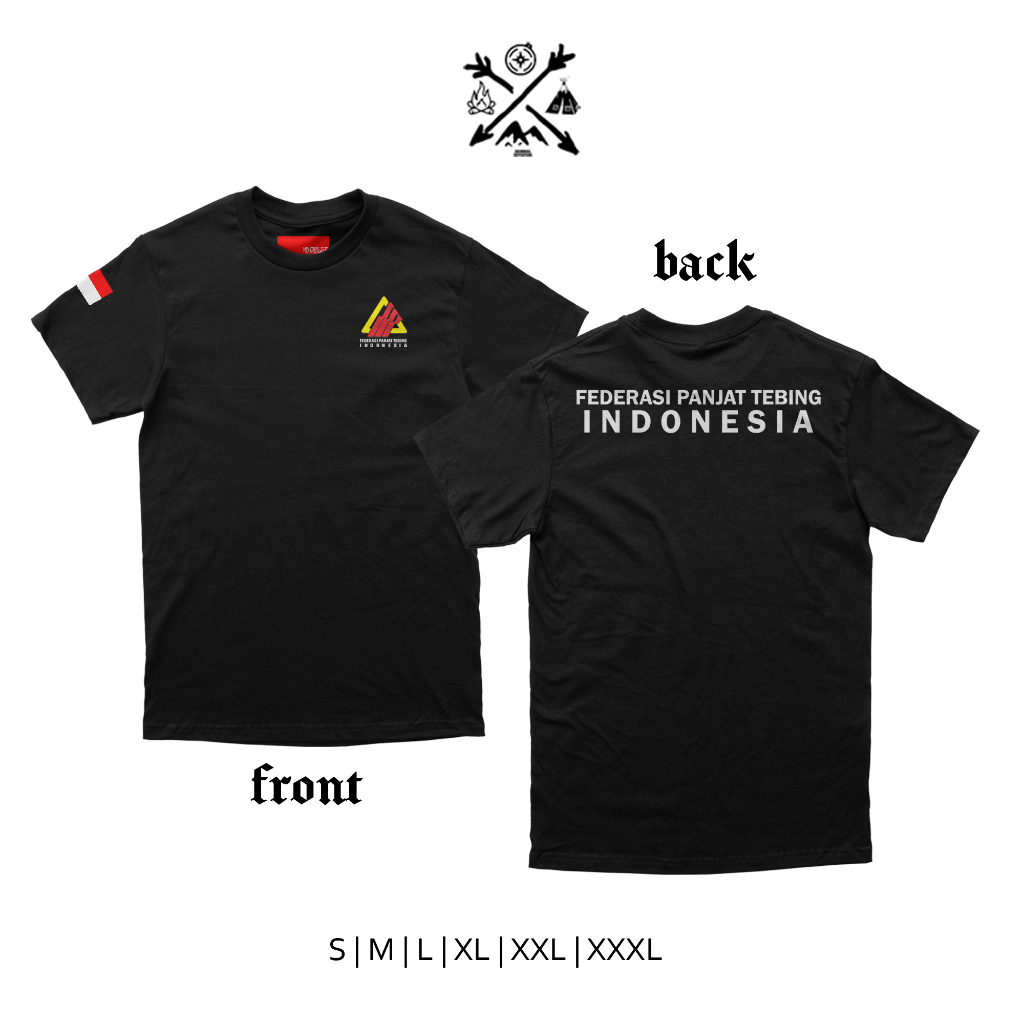 kaos FPTI panjat tebing combed 24s