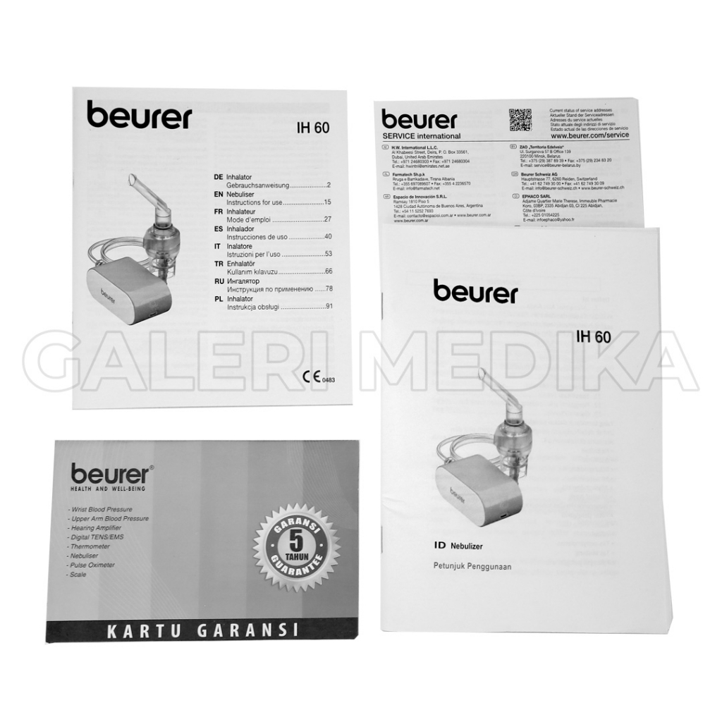 Nebulizer Portable Beurer IH60 / Beurer IH 16 Nebulizer Portable Alat Uap - Alat Terapi Uap