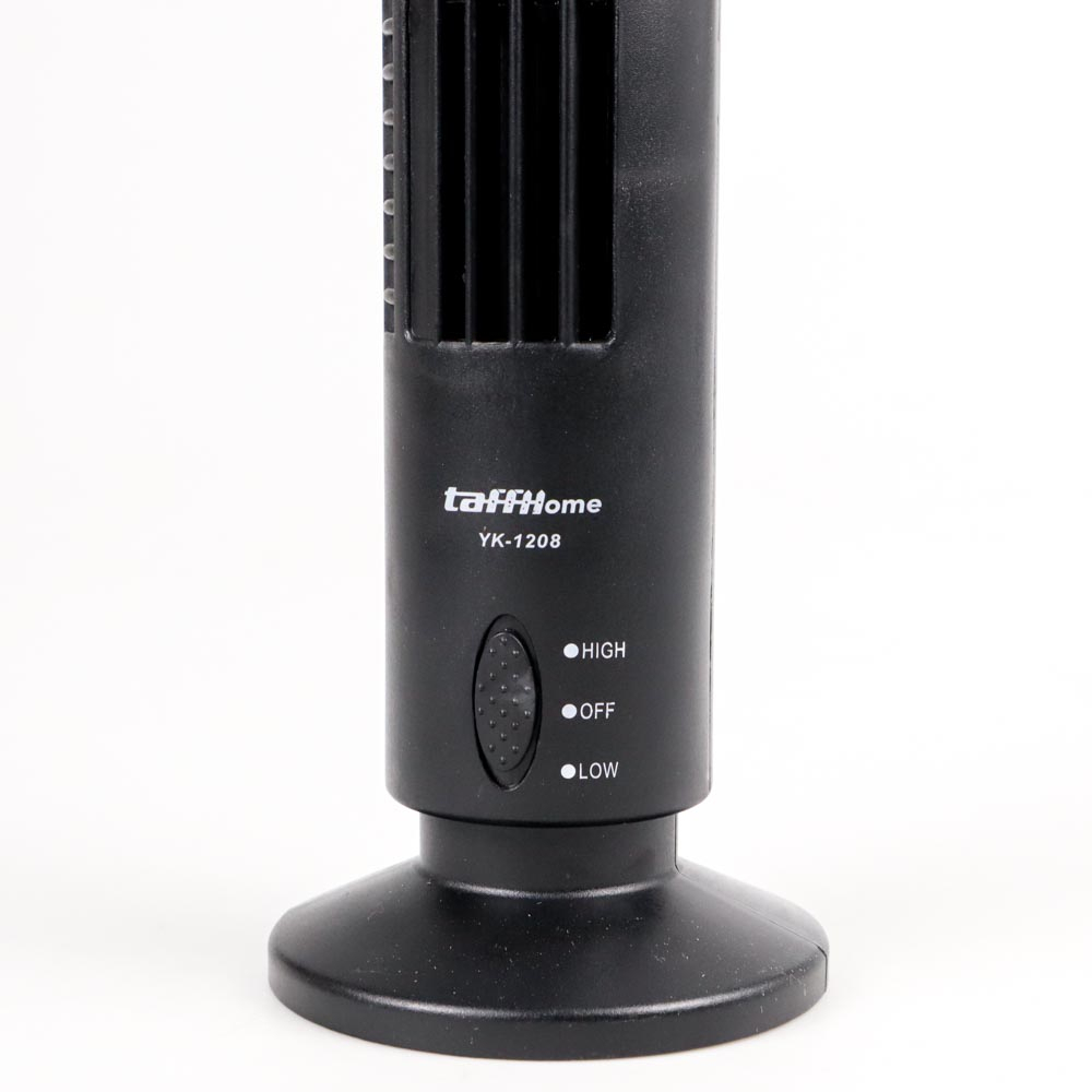 TAFFHOME KIPAS ANGIN USB TOWER LEAFLESS ULTRA QUITE YK-1208 BLACK KIPAS ANGIN PORTABLE