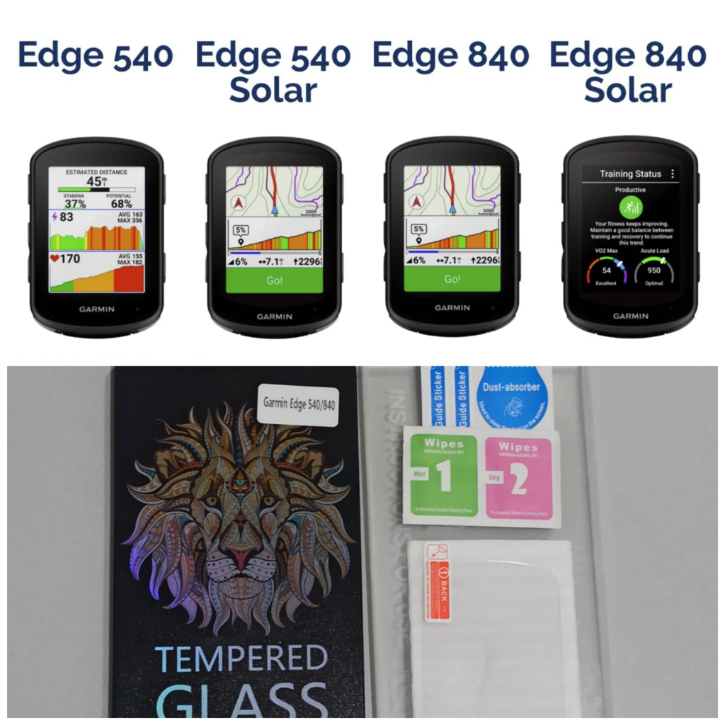 Tempered Glass Garmin Edge 540 840 Solar Screen Guard Pelindung Layar