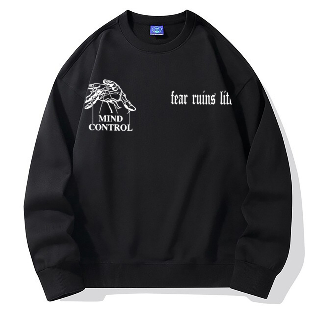 Sweater Unisex Mind Control crewneck size L-XXL