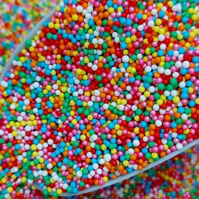 

250 GRAM SUGAR DECORATION MIX COLOUR - RAINBOW SPRINKLE SPIKEL TRIMIT - EDIBLE