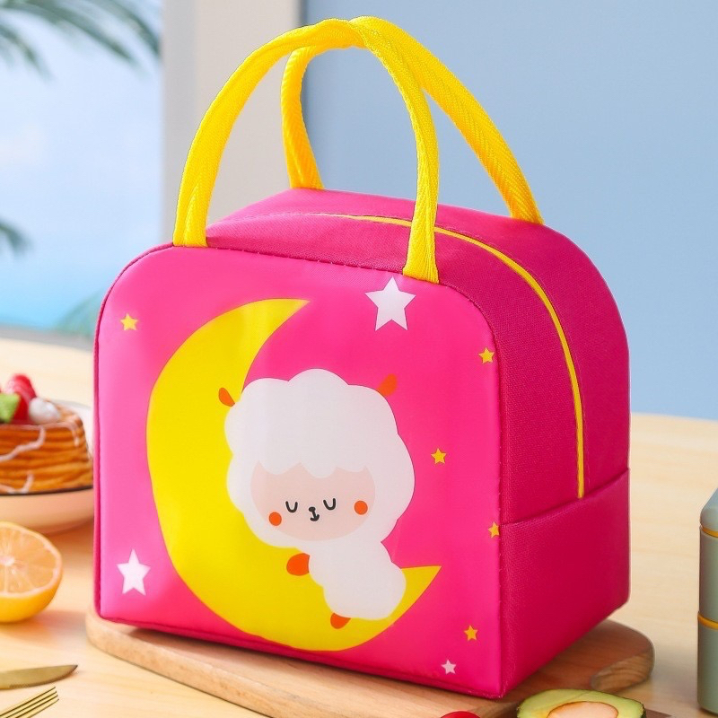 BS574 Tas Bekal Makanan Anak / Lunch Bag / Cooler Bag Box Makanan Aluminium / Tas Makan Anak Dewasa