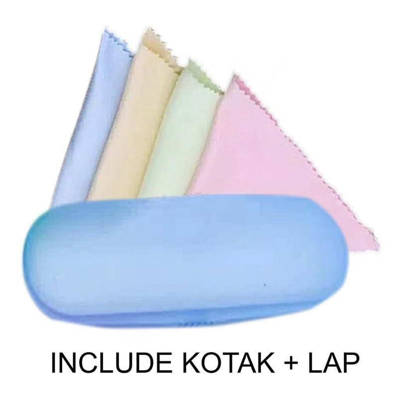 Kacamata Minus Anti Radiasi Blueray / Kacamata Rabun Jauh Pria Wanita Frame Oval