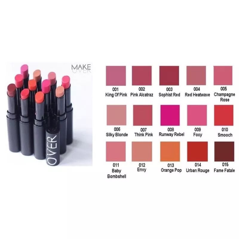 (COD) new original makeover hi matte lipstik 2.3