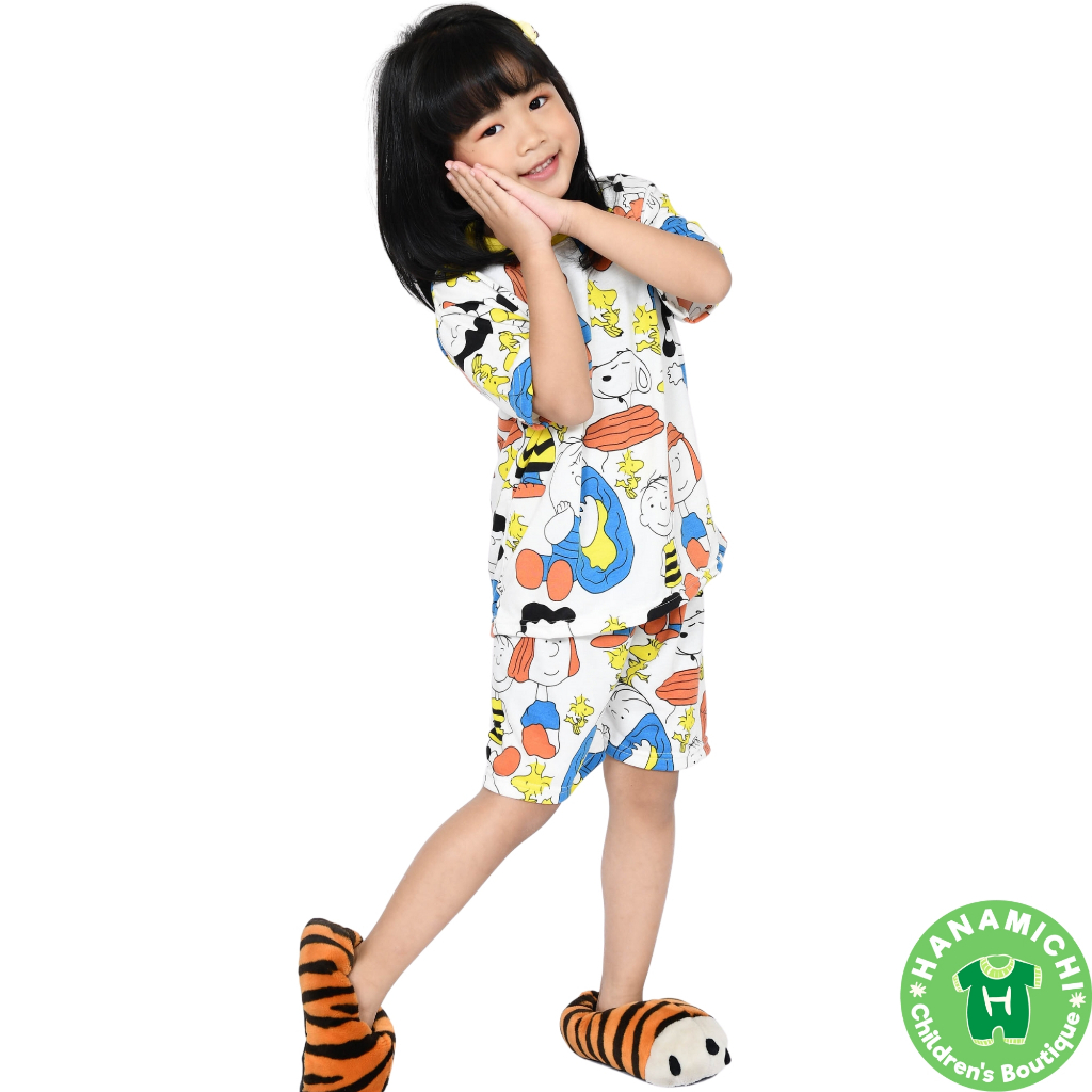 Hanamichi SNO.ST Setelan Baju Tidur Anak Lengan Pendek