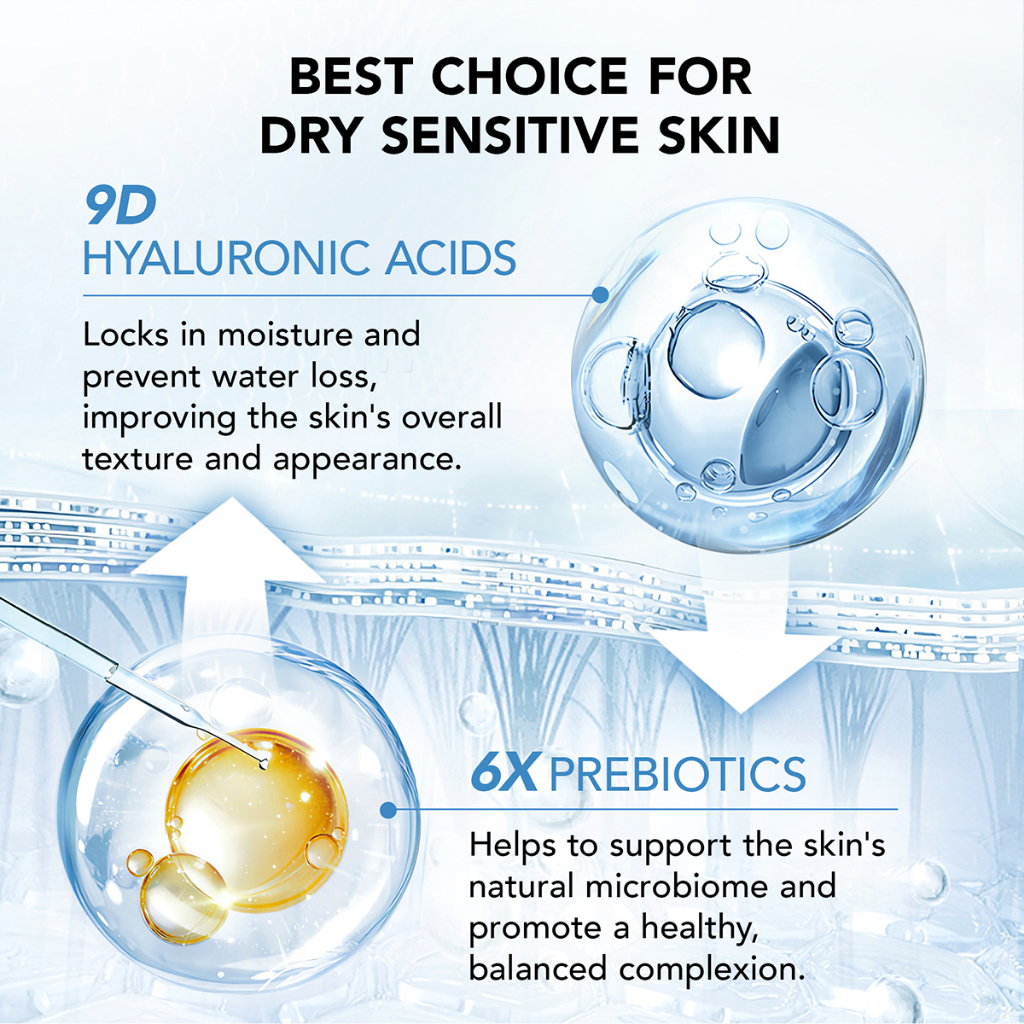 You Hydra Rescue 6X Prebiotics Skin Serum Hyaluronic Acid for Hydrating 30ml