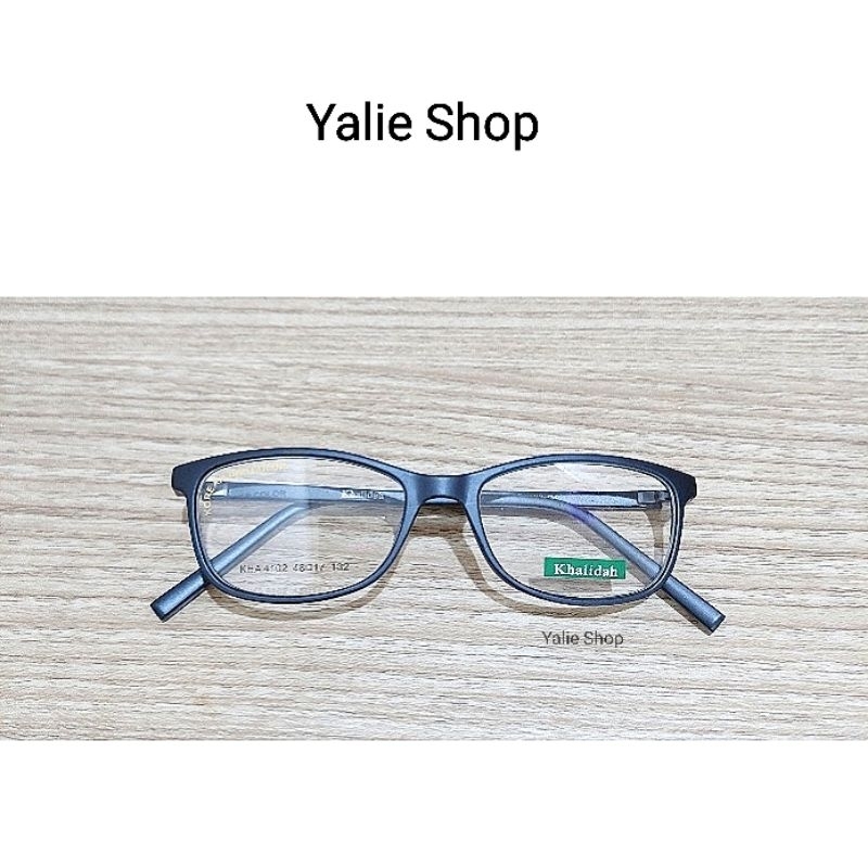 KHALIDAH Frame Kacamata 4102 OEM Pria Wanita Kotak Aksesoris Fashion