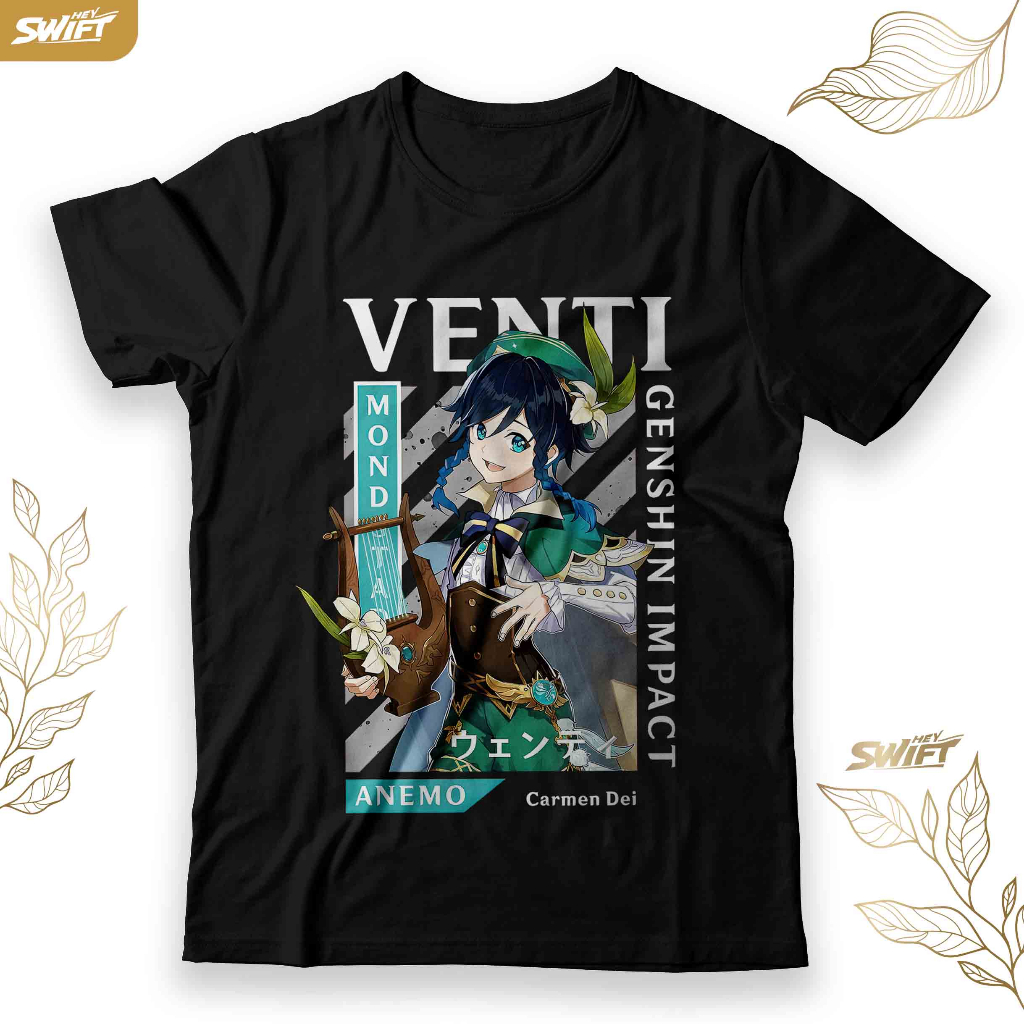 KAOS Venti Genshin Impact TSHIRT BAJU DISTRO