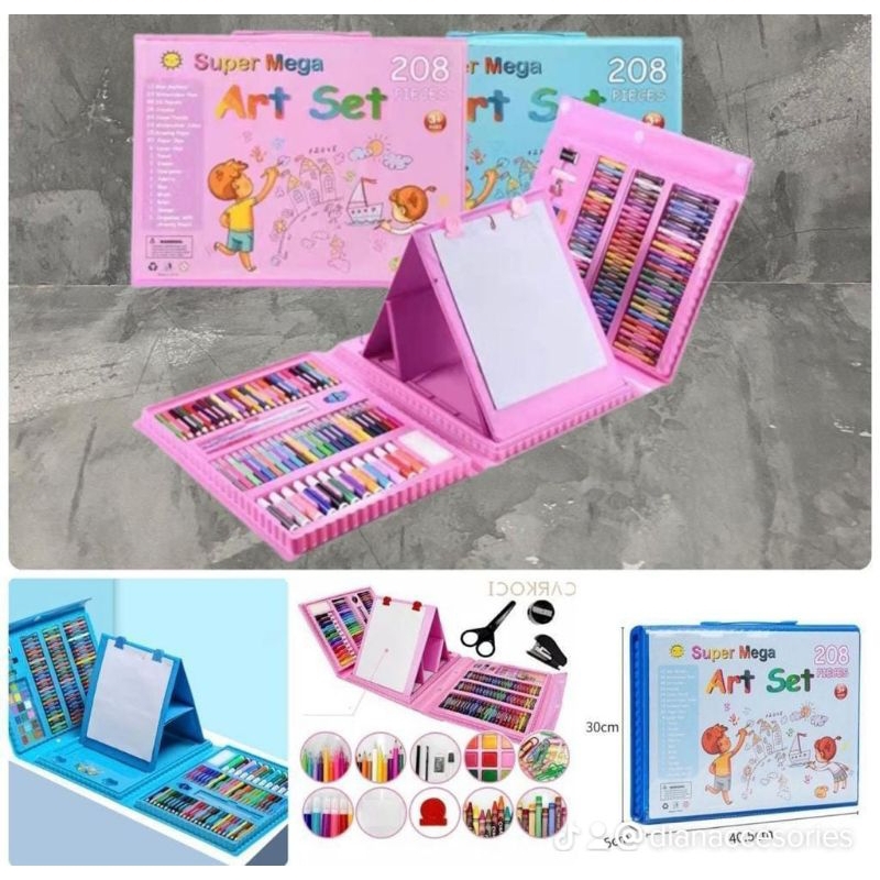

super mega art set 208pcs