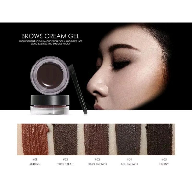 FOCALLURE Eyebrow Cream Gel waterproof FA-23 BPOM berkualitas