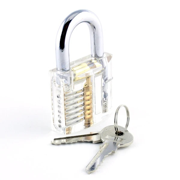 Clear Transparent Padlock - Gembok Pintu Transparan