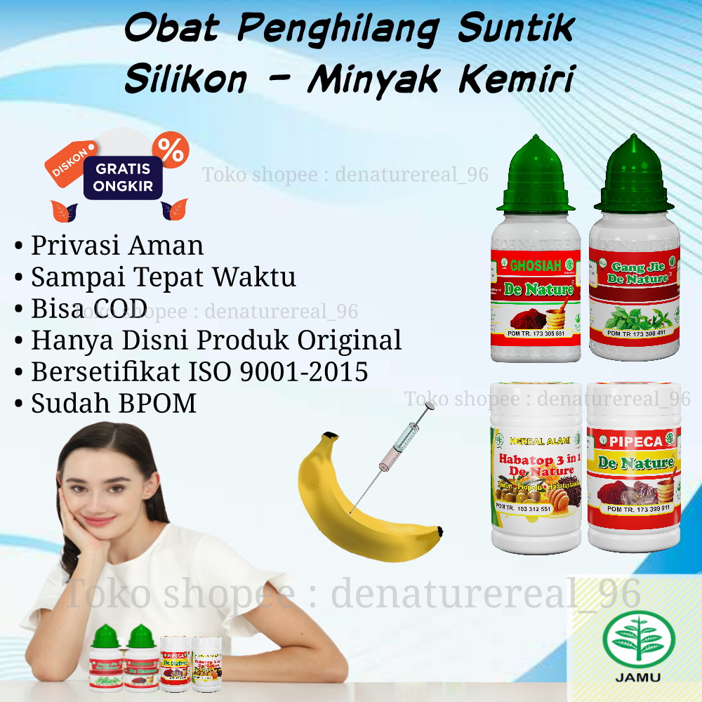 Obat herbal penghilang suntik silikon asli de nature