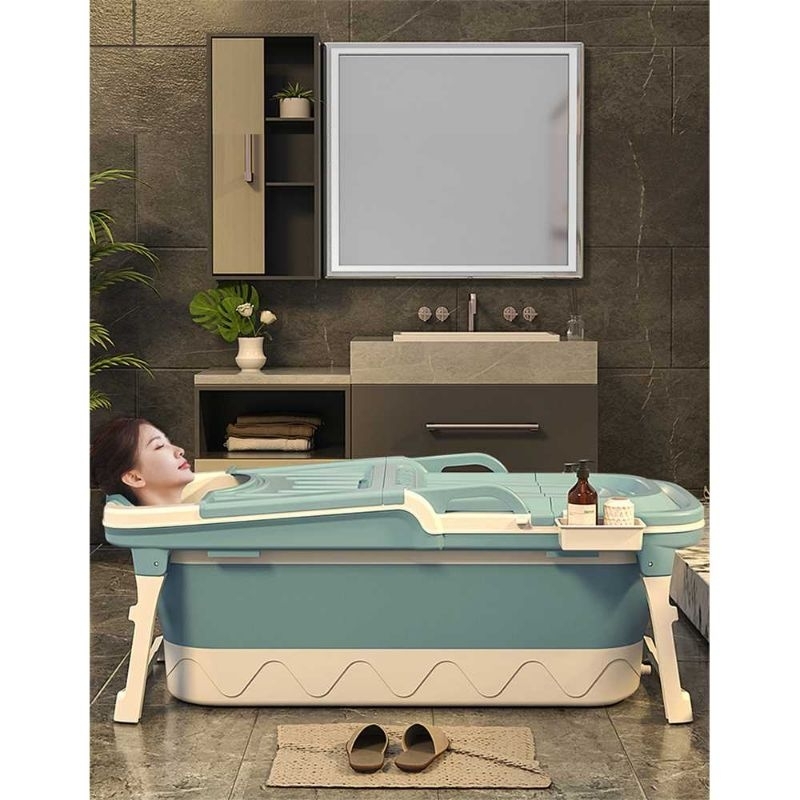 Knighty Bak Mandi Lipat Portable SPA Bathtub Adult with Cover - KY-18