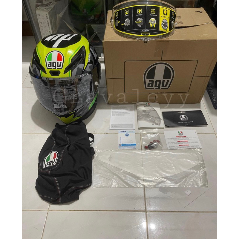 AGV CORSA R POL ESPARGARO FULL SET BONUS IRIDIUM