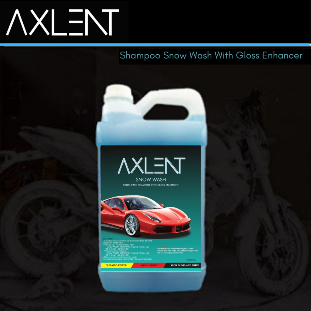 AXLENT SNOW WASH Car Shampoo Sabun Shampo Mobil Salju 5 Liter