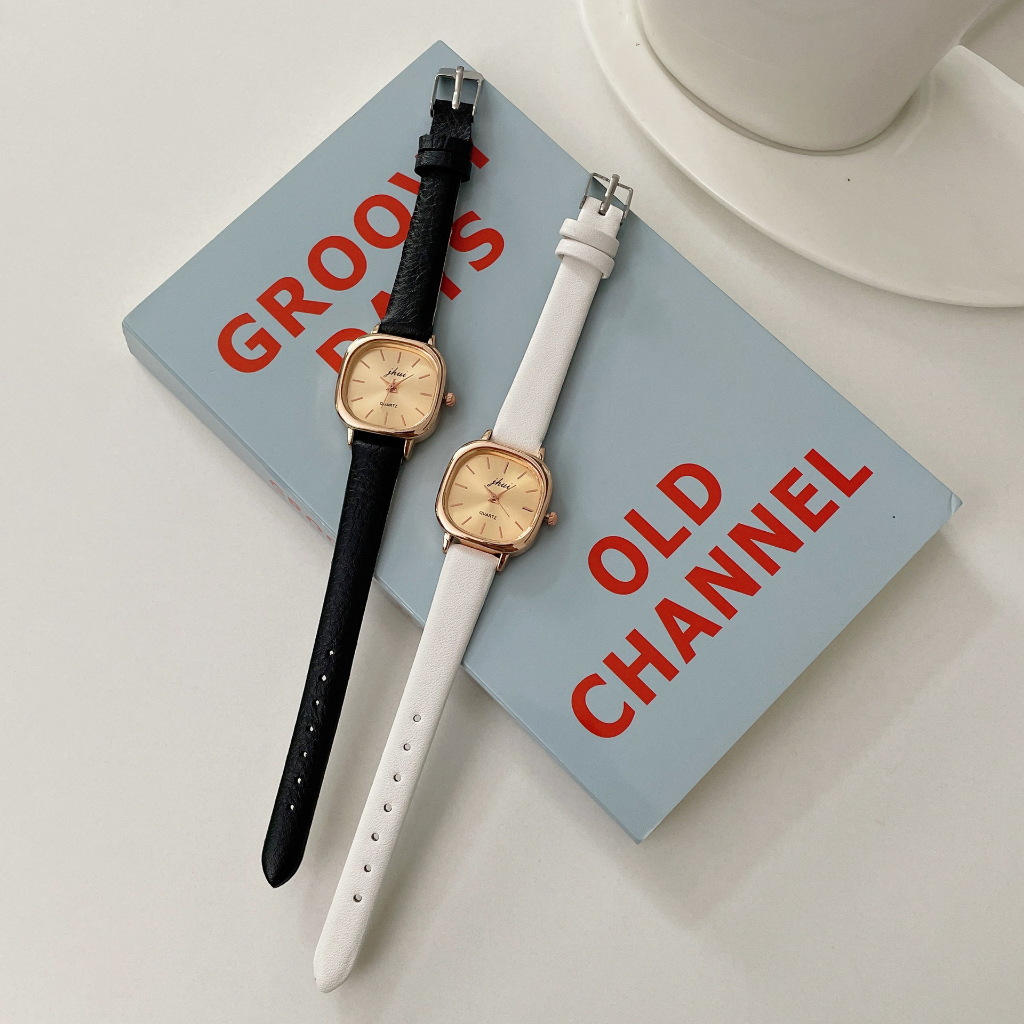 Watchyou Jam tangan wanita  A0198 ins wind Korean style casual sugar cube watch