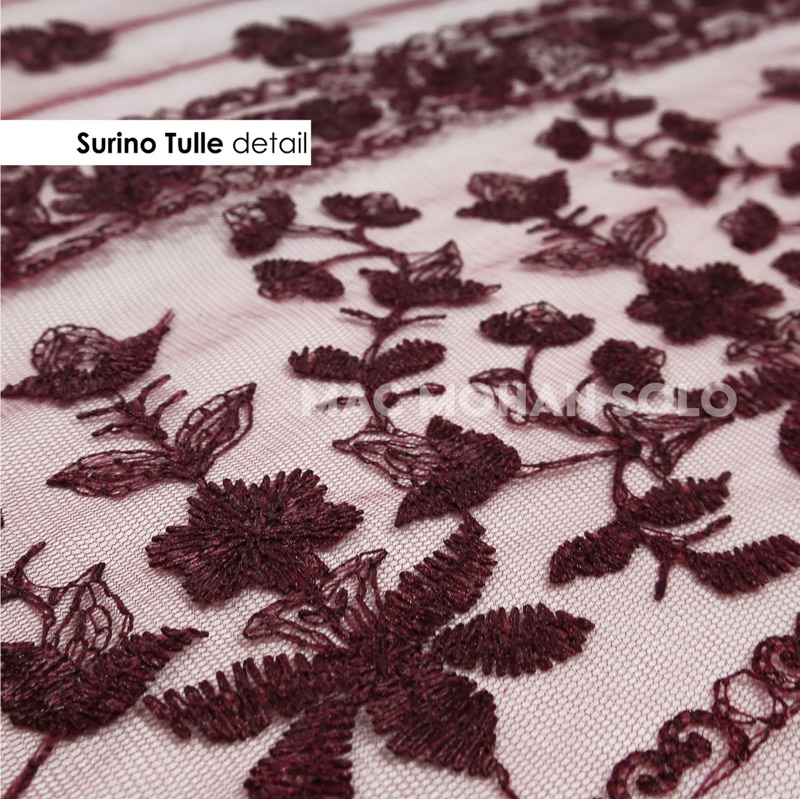 (NEWEST ARRIVAL) Tulle Ethnic Sapto NewConcept “Surino” Per 0.5m Harga Termurah Kualitas Terbaik Bahan Kebaya Tile Etnik Sapto Bridesmaid Gaun Dress Brokat Sapto Terbaru Termurah