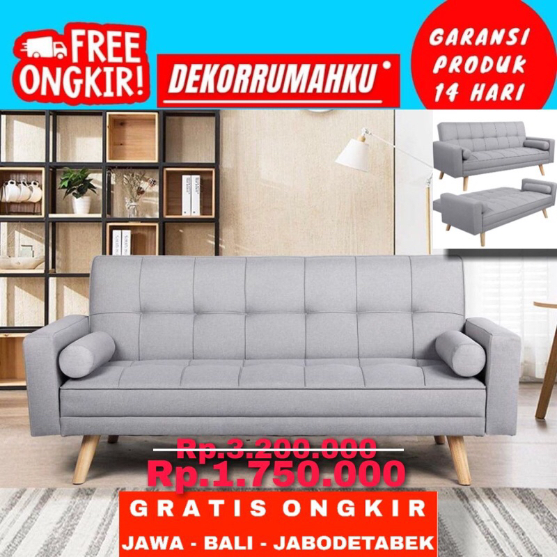 DEKORRUMAHKU SOFA BED MINIMALIS 3 SEATER SOFABED RETRO