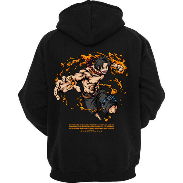 Afterrisen Hoodie Anime One Piece Portgas D Ace