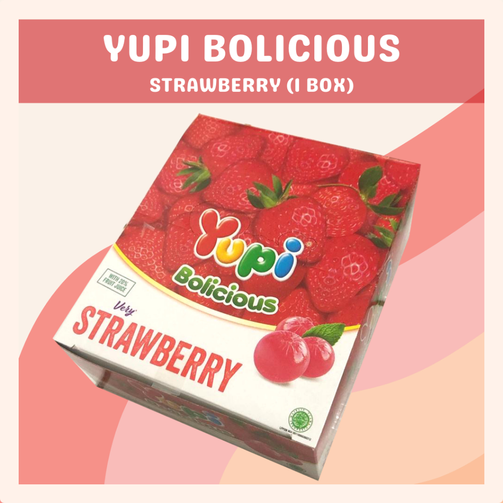 [DELISH SNACKS] Yupi Bolicious Box / Mandarin Blackberry Lychee Strawberry / Permen Yupi