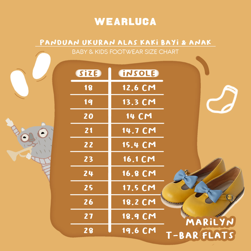 WEARLUCA - Sepatu Anak Perempuan - MARILYN Size 18 - 21