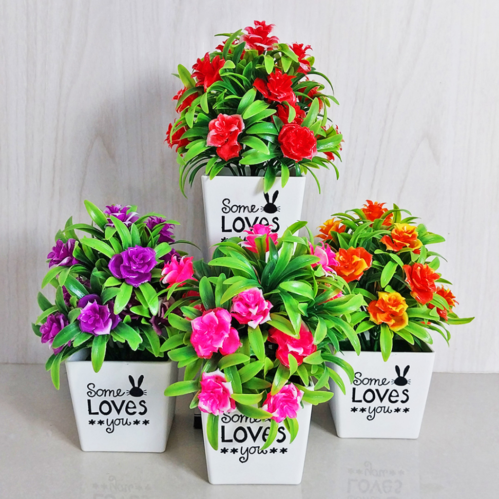 Tanaman Hias Plastik Ornamen Bunga Plastik Dekorasi Rumah Satu7an PBP12