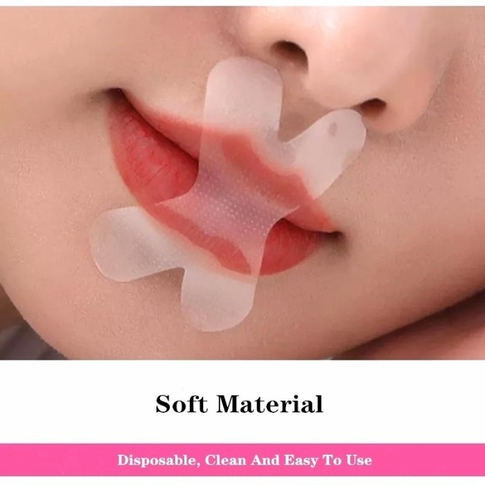 10 pcs Plester Mulut Tidur X Anti Dengkur Ngorok Lembut Penutup Strips snore doc Plester Hidung Mulut Lembut Untuk Tidur ngorok snoredoc seal 10 pcs snoredoc mouth tape mouth seal strip snore stopper anti ngorok