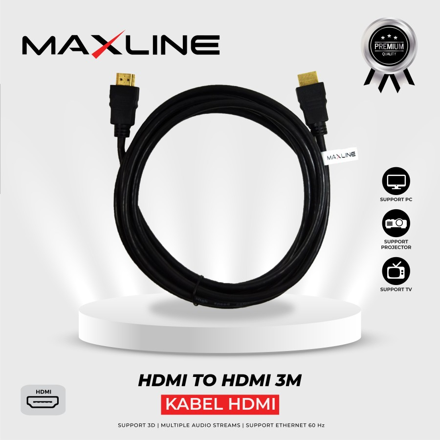 Kabel HDMI Maxline 3m Standart