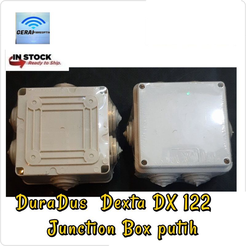 DURADUS 3/4 Putih DURADUS segi kotak  junction Box Dexta