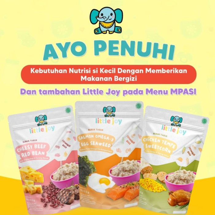 MPASI bayi anak little joy BB booster asli ori bubuk tabur gizi BPOM - Booster Mix