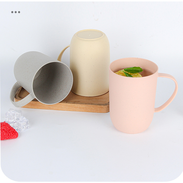 Mug Cangkir Wheat Straw /Gelas Gandum Kokoh / BPA Free /Wheat Straw Environmental Protection Cup